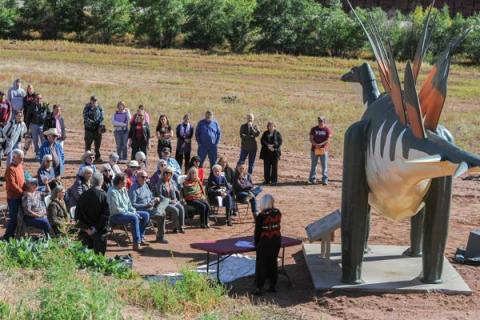 Pueblo Community College Fremont Campus adopts stegosaurus