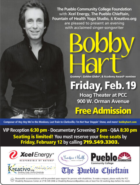 Please Join the PCC Foundation for An Evening With Bobby Hart