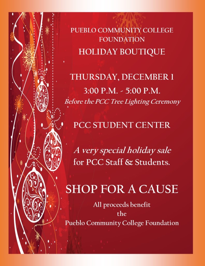 PCC Foundation to Host 2nd Annual Holiday Boutique on December 1
