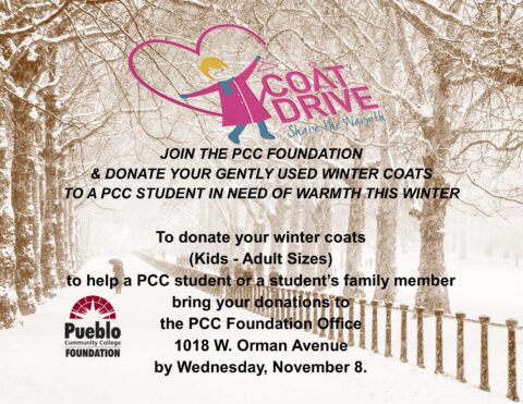 Donated Coats will help to Keep PCC Students Warm this Winter